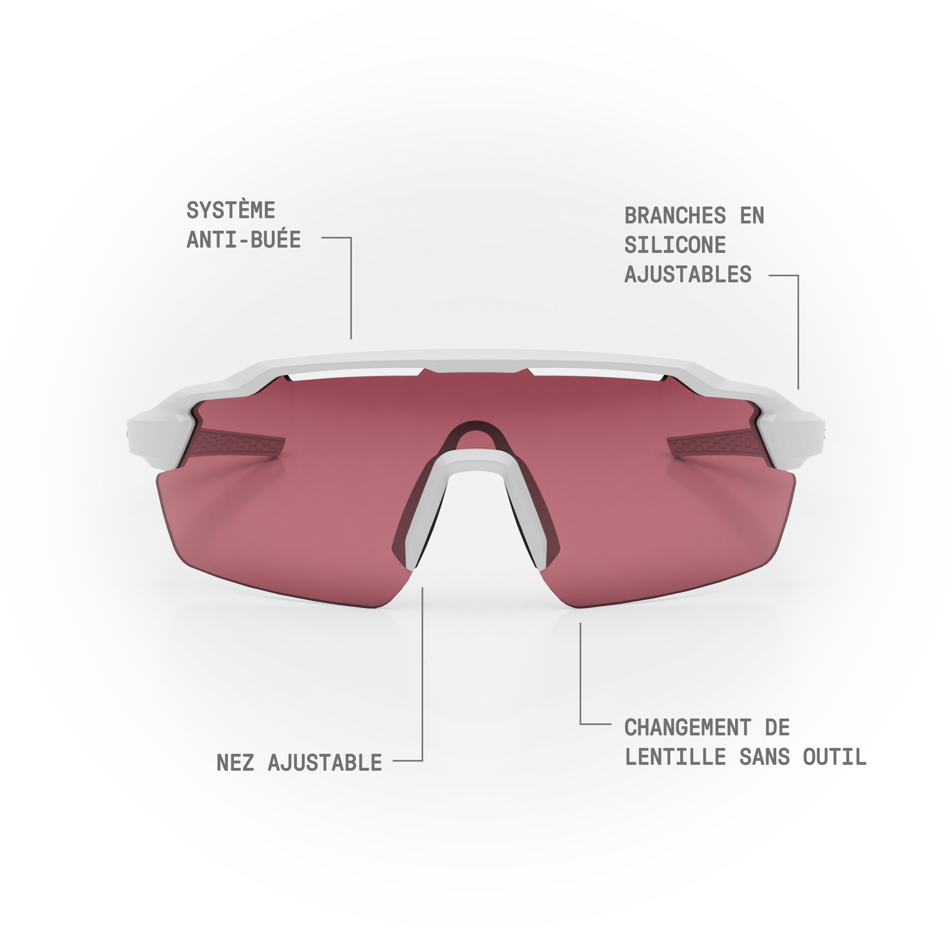 STRYVE II Matte White sunglasses