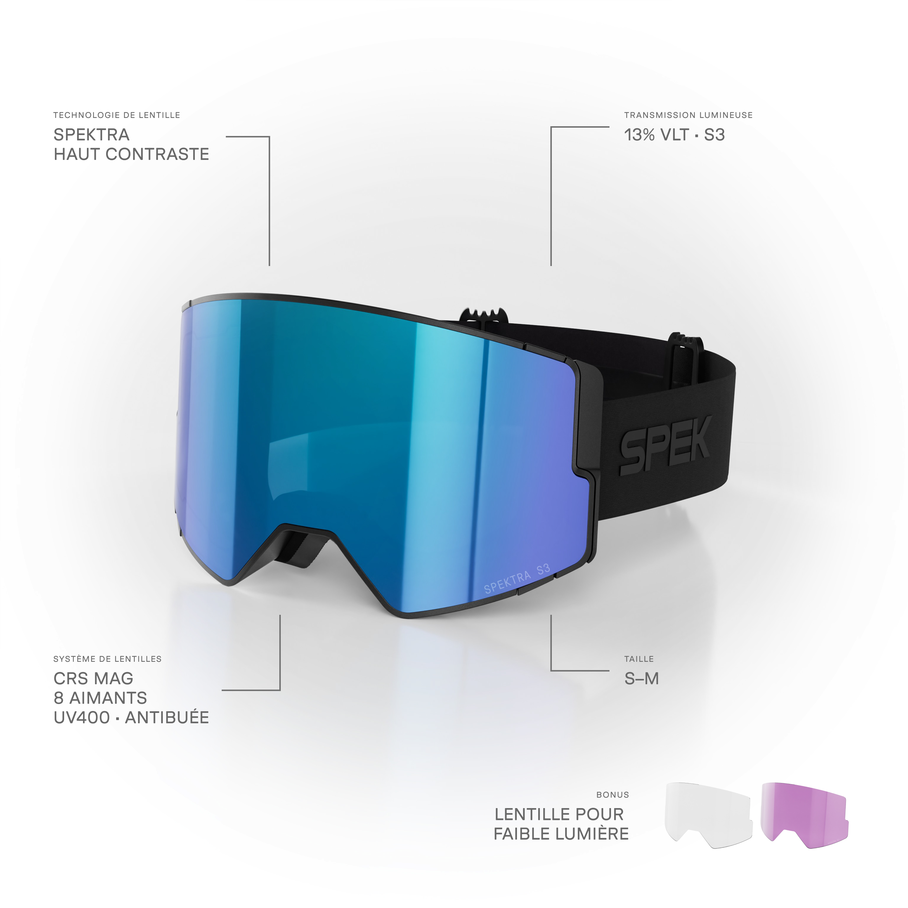 lunettes de ski EDGE PRO lunette de ski
